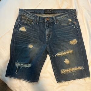 Lucky Brand Women’s Ripped Denim Shorts